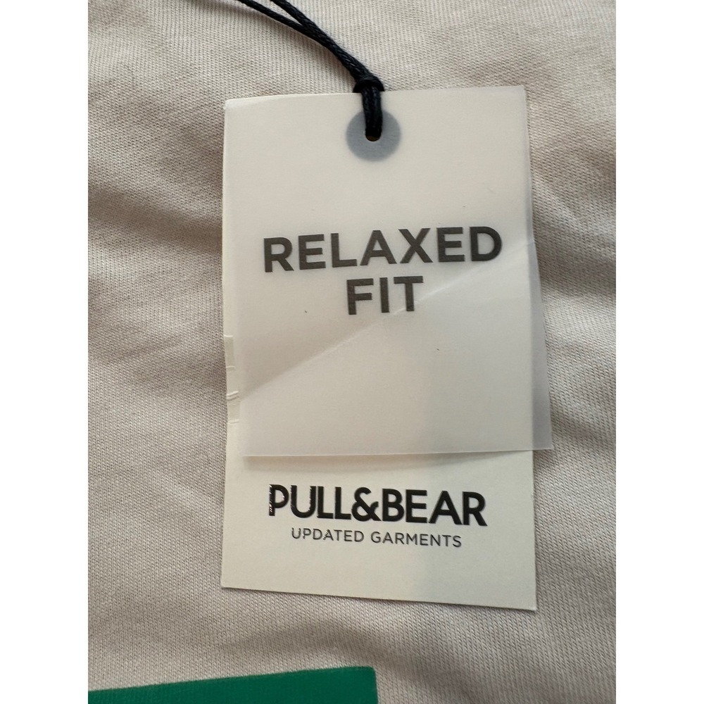 Pull Bear Men Graphic T Shirt New York Queens Long Island City Relaxed Fit - Picture 4 of 8